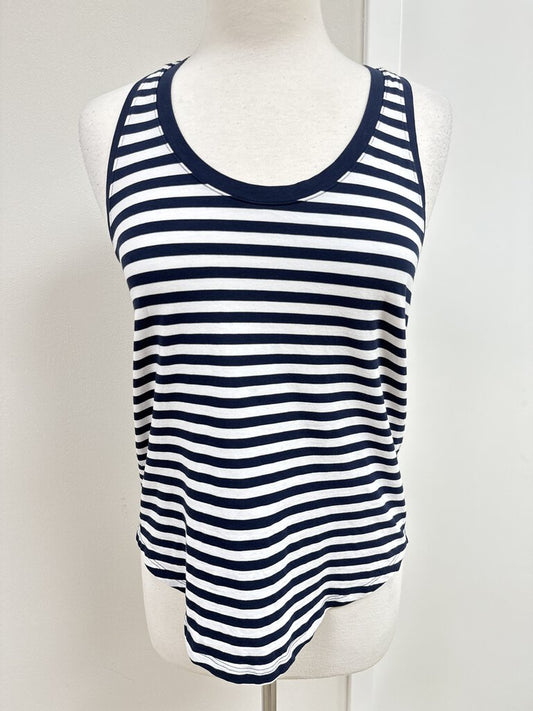 Lululemon Blue and White Striped Tank