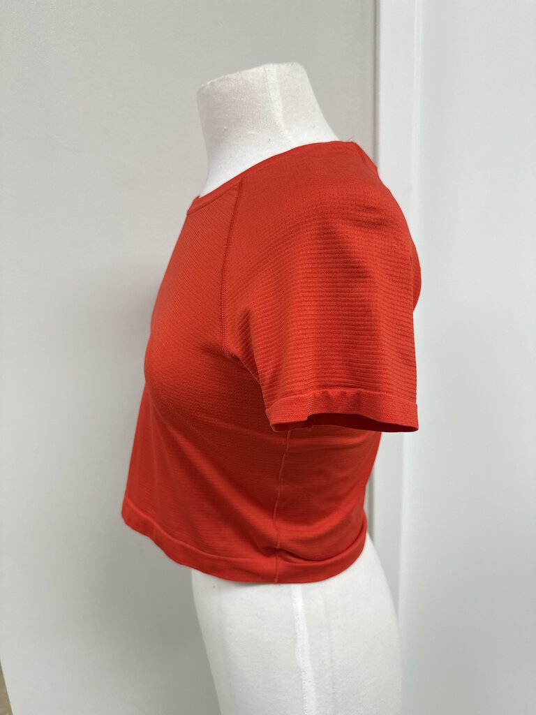 Lululemon Orange Cropped Tee