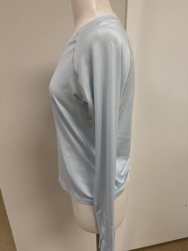 Lululemon Light Blue Logo Long Sleeve Tee