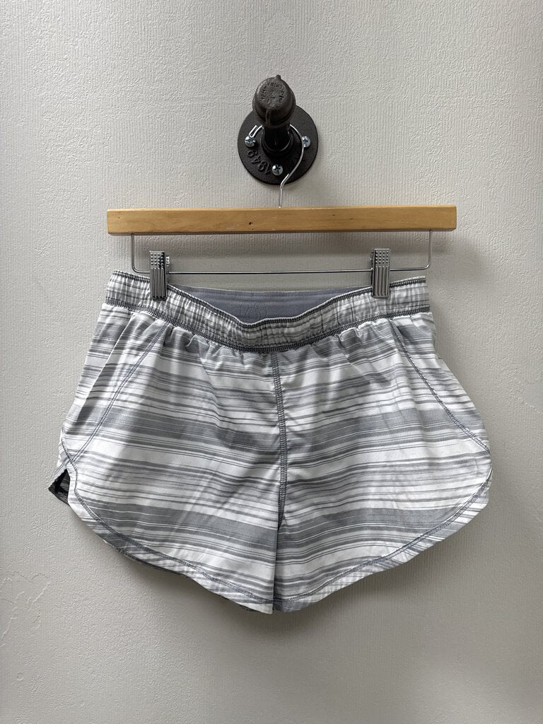 Lululemon Grey Striped Shorts