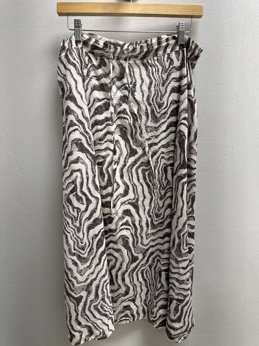 Gannni Brown Print Maxi Skirt