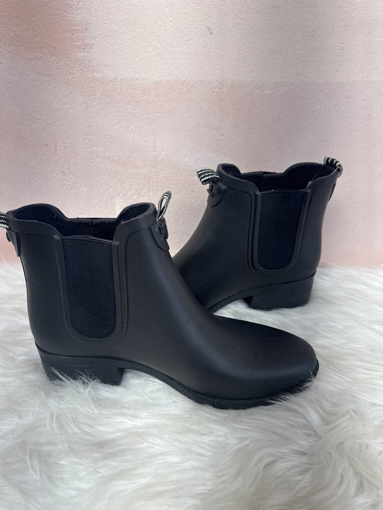 Tory Burch Black Rubber Rain Bootie (As Is)