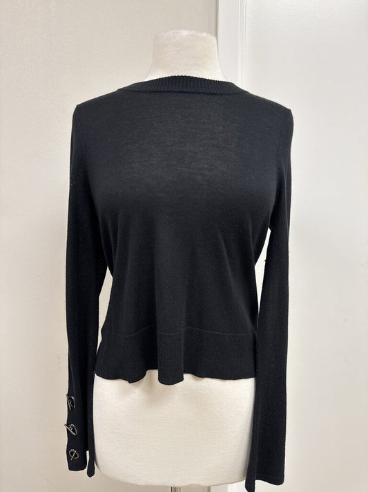 SOH Black Cut Out Back Top