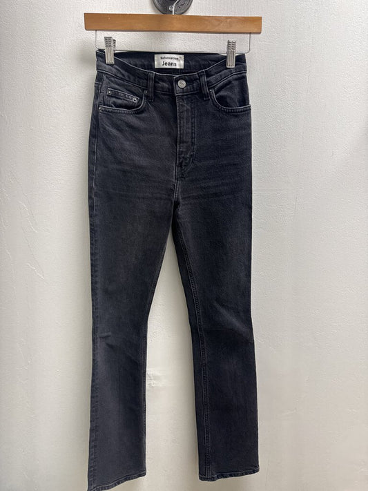 Reformation Black Straight Leg Jean
