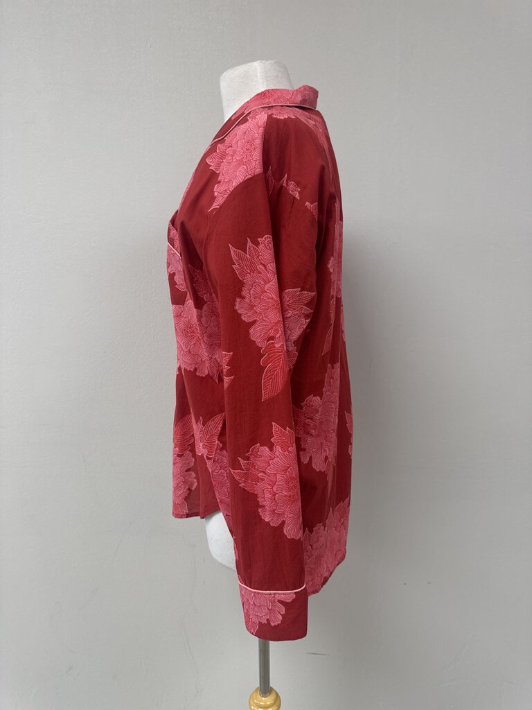 Mille Resort and Travel Red Iris Top NWT
