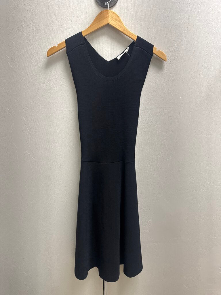 A.L.C. Black Lace Up Back Knit Dress