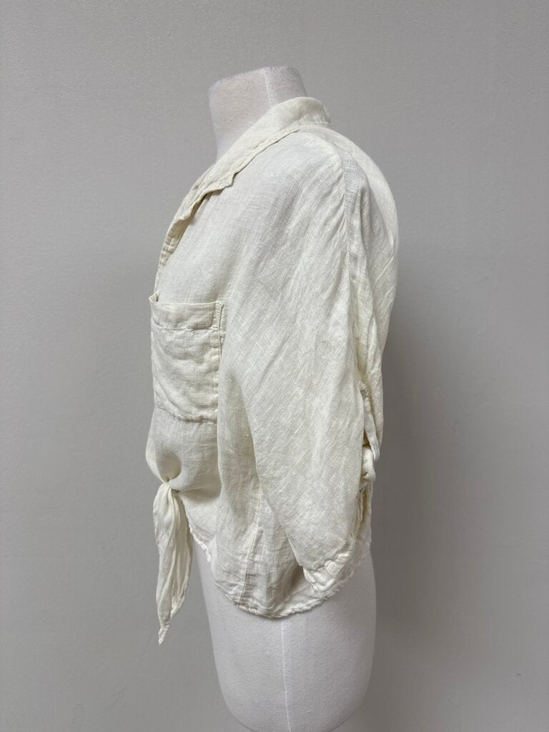 Cloth & Stone Ivory Linen Top
