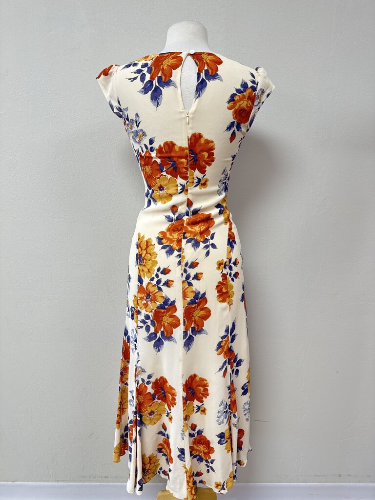 Reformation Ivory Floral Maxi Dress
