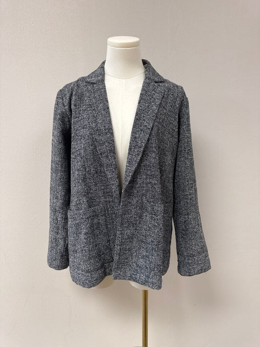 Eileen Fisher Black and White Knit Blazer