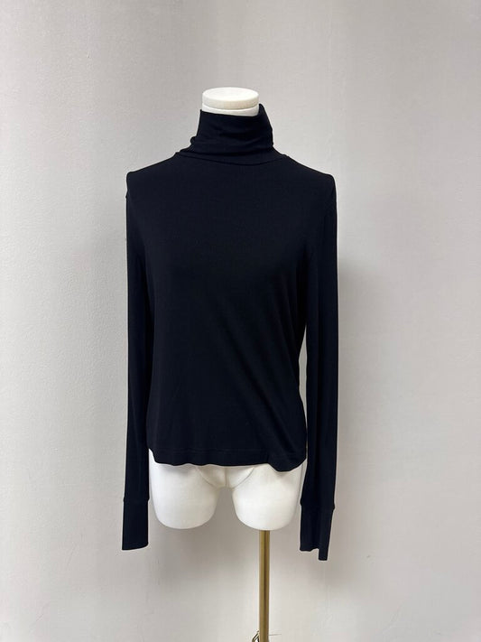 Byrd Black Ribbed Top