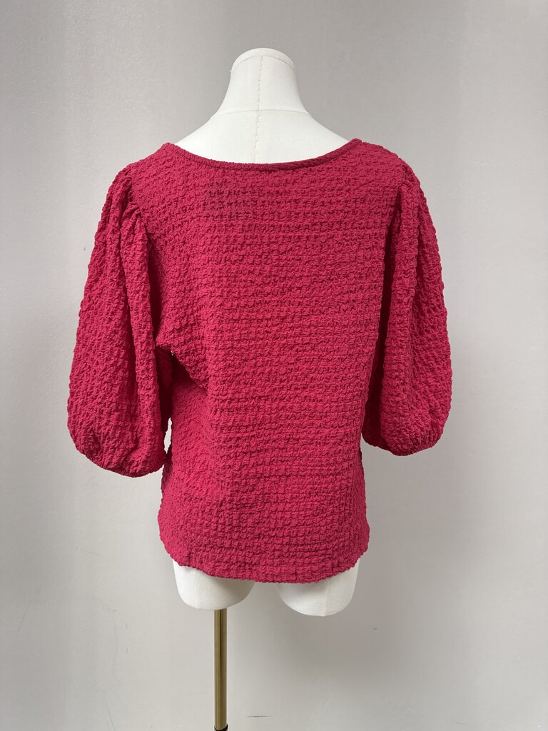Maeve Pink Ruched Top