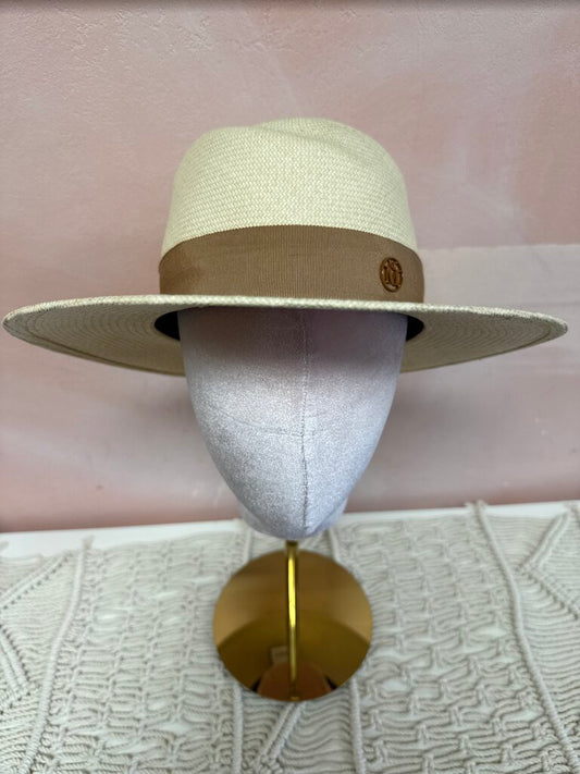 Maison Michel Tan Straw Hat