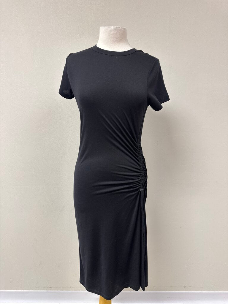 rag & bone Black Ruched Dress NWT