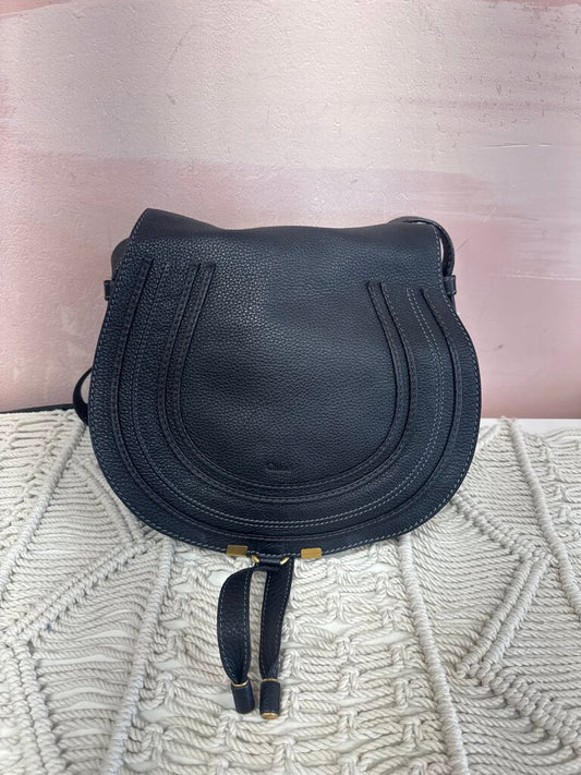 Chloe Black Leather Marcie Crossbody