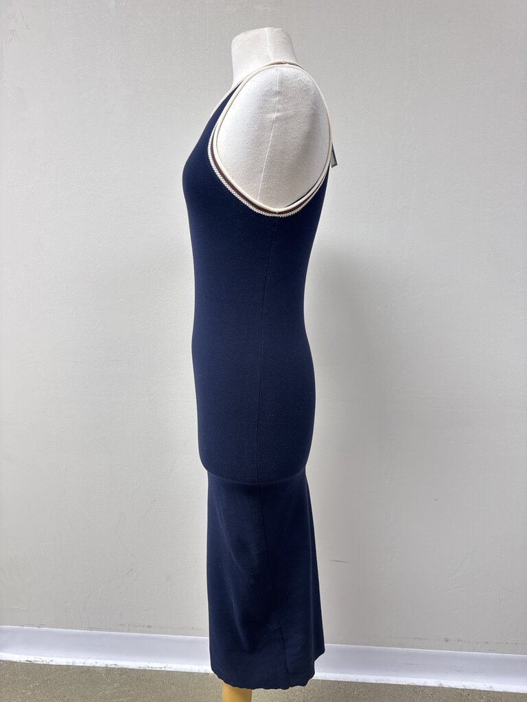 A.L.C. Navy Contrast Knit Midi Dress NWT