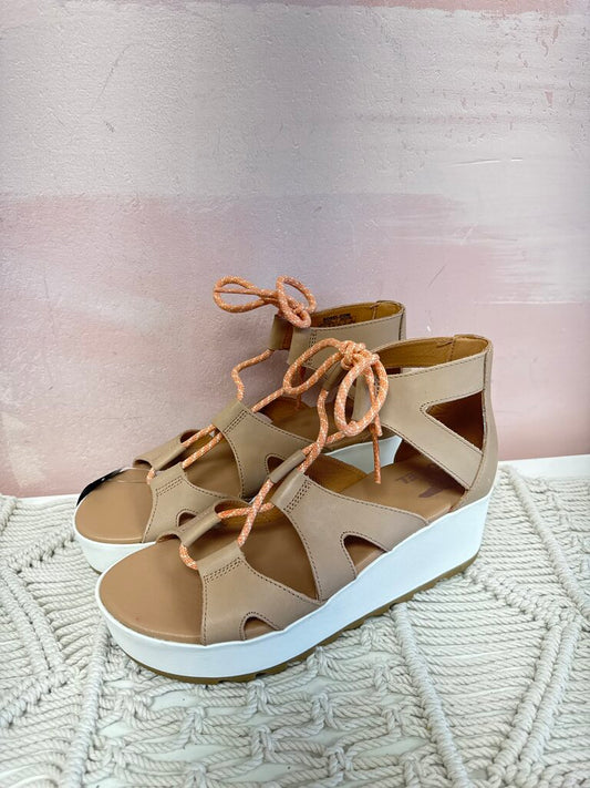 Sorel Tan Platform Sandal