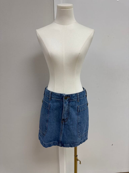 Frame Denim Mini Skirt