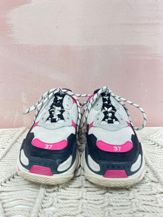 Balenciaga Pink Multi Triple S Chunky Sneaker