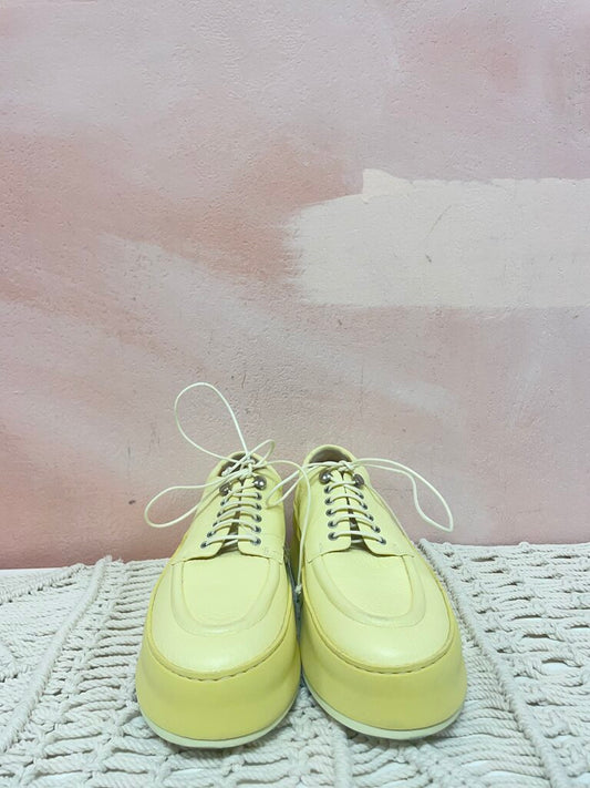 Marsell Yellow Lace Up Loafer