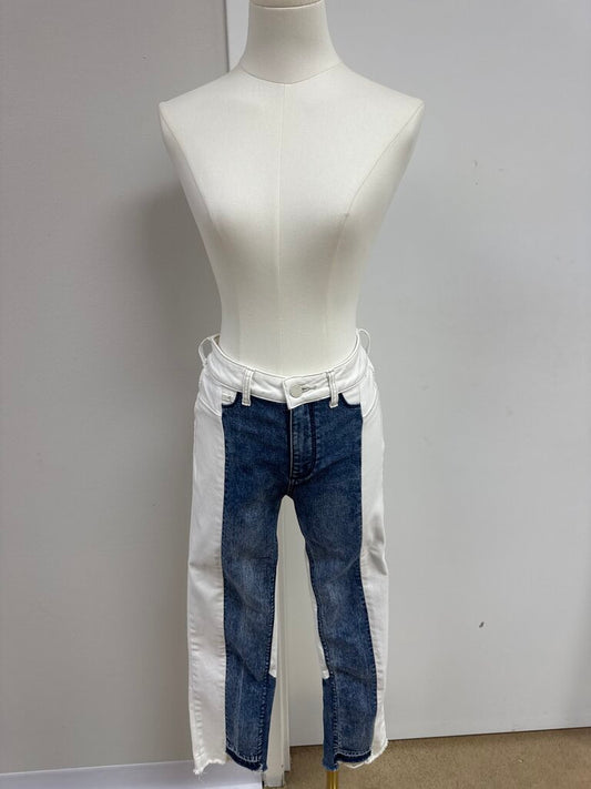 Paige Blue and White Jean