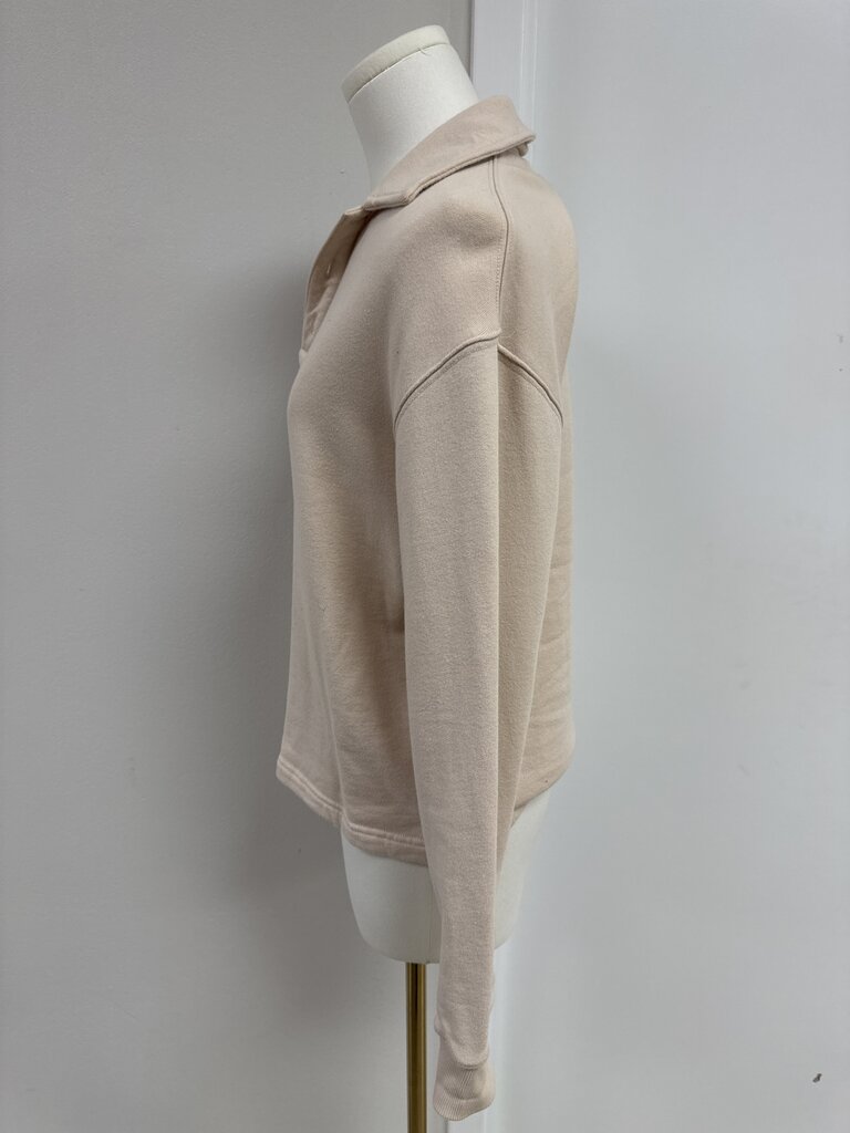 Naadam Tan Henley Sweatshirt