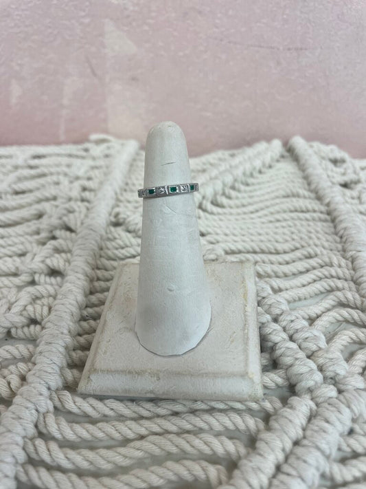 *Platinum and Emerald Eternity Band