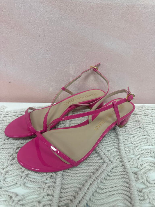 Stuart Weitzman Pink Patent Sandal