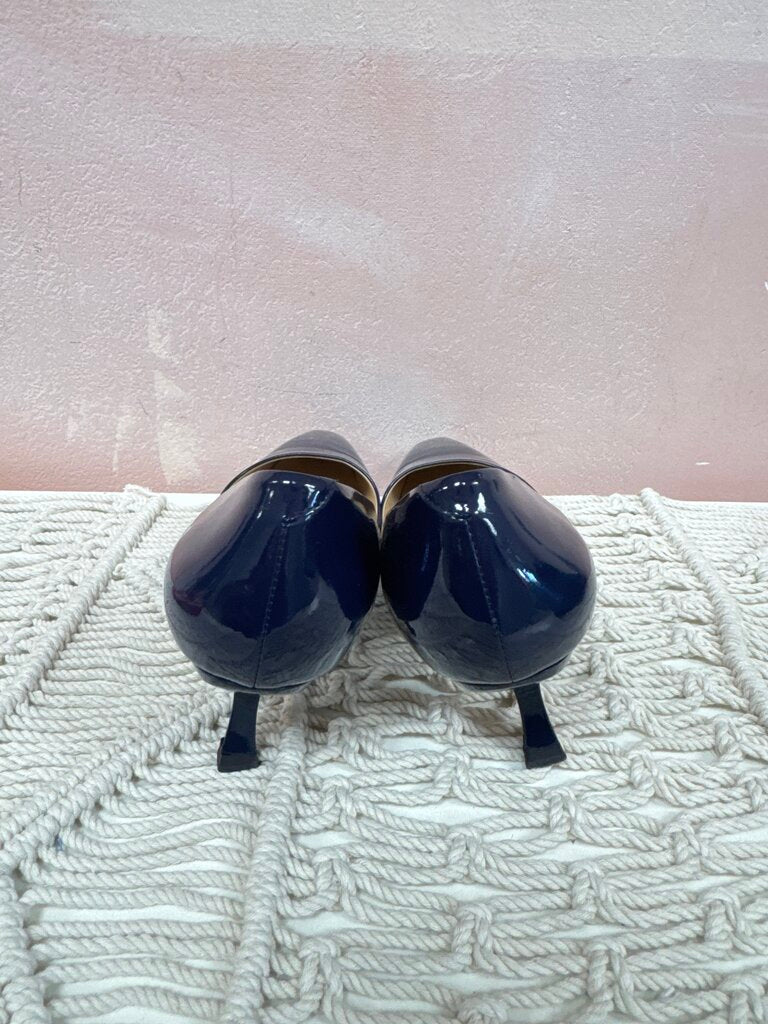 Roger Vivien Navy Patent Pump (As Is)