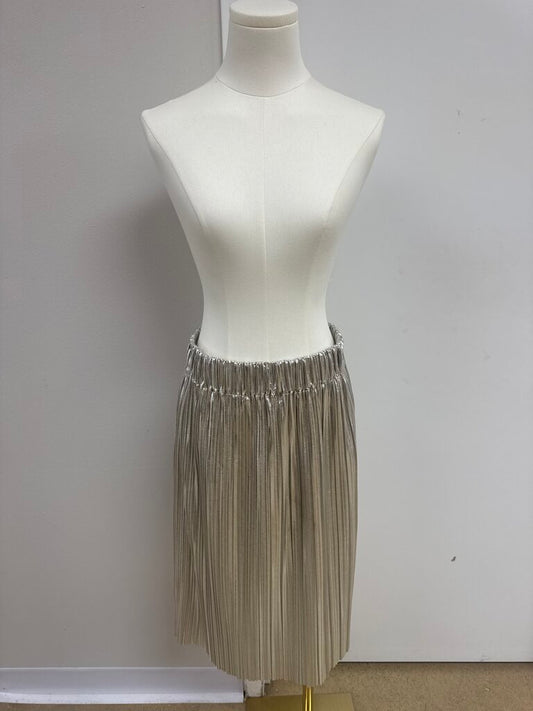 Isabel Marant Etoile Silver Pleated Skirt