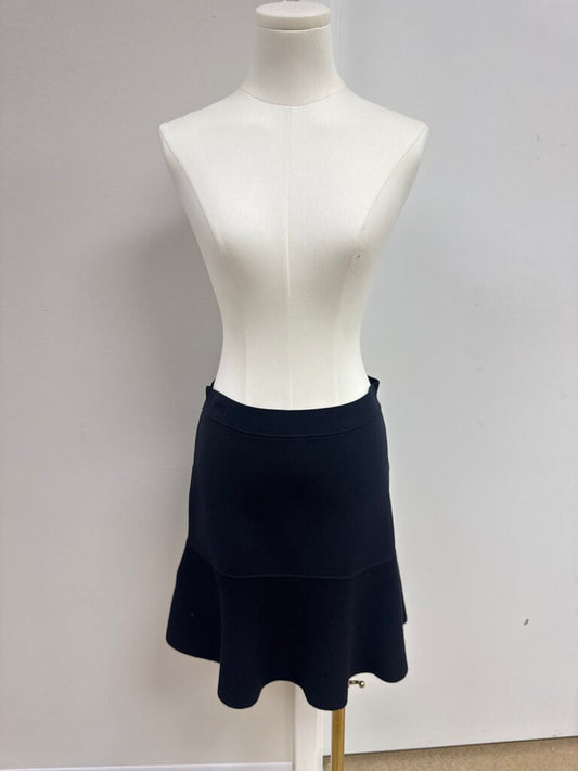 Balenciaga Black Wool Skater Skirt