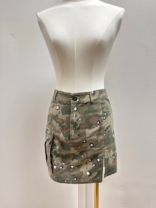 Kith Olive Camo Mini Skirt