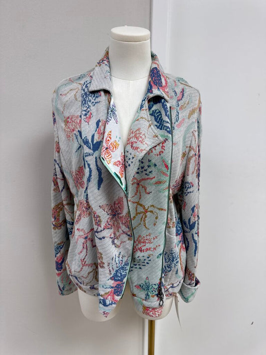 Aldo Martins Floral Zip Up Jacket NWT