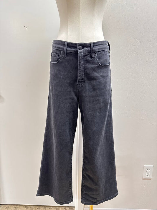 Good American Black Straight Leg Jean