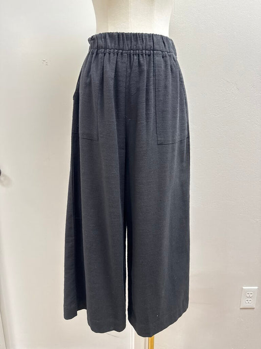 Laude the Label Black Wide Leg Pull On Pant