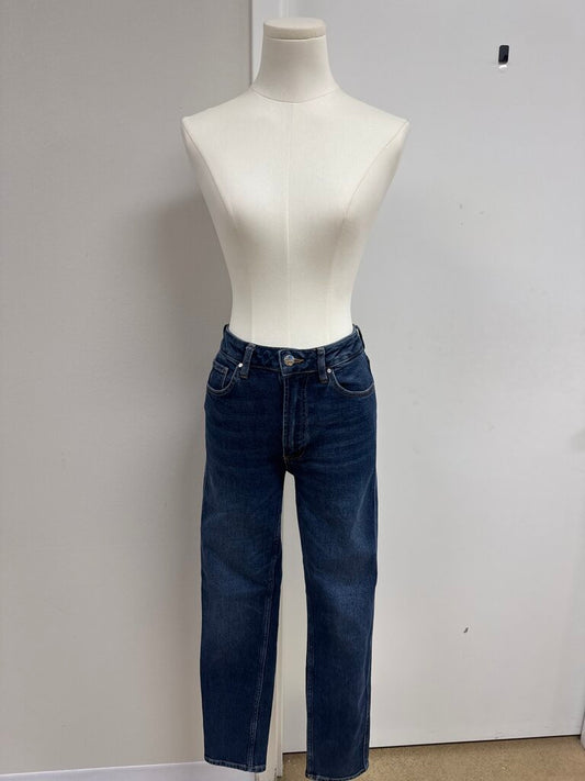 Anine Bing Blue Straight Leg Jean