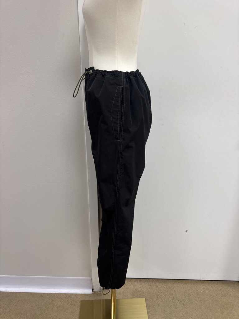 6397 Black Nylon Jogger