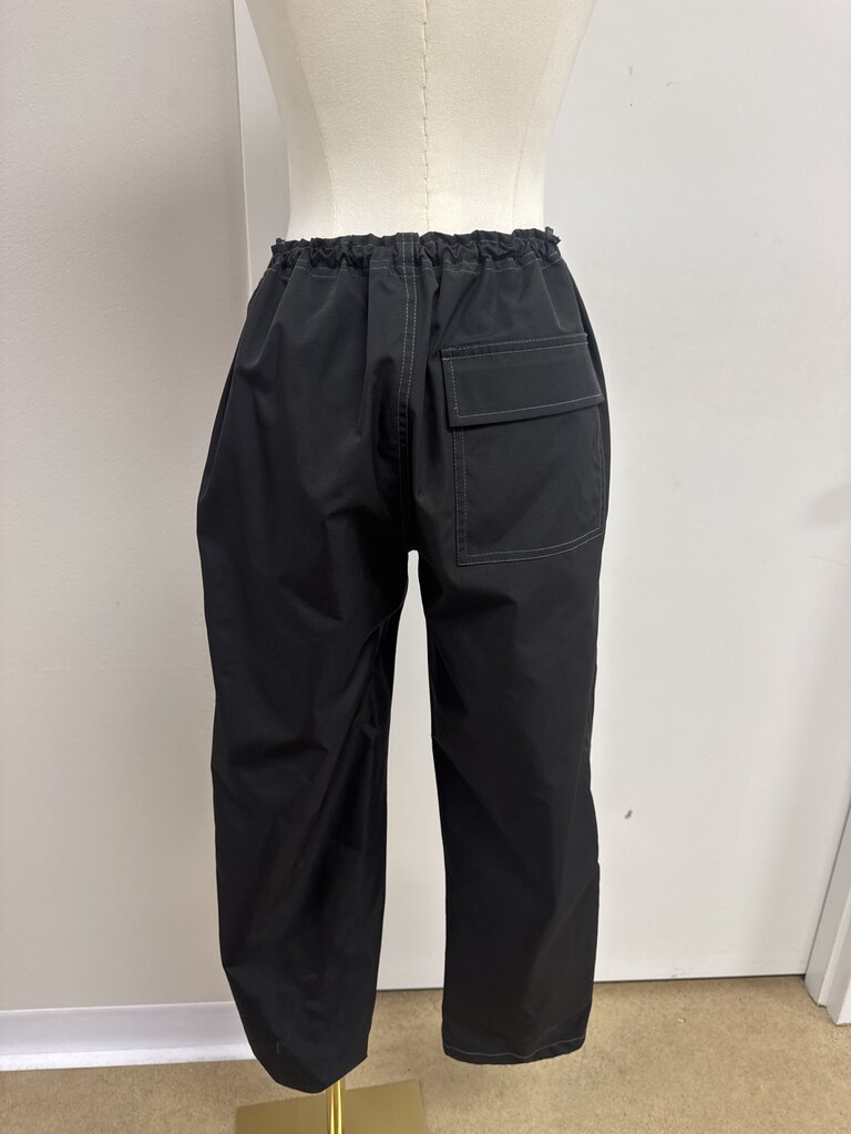 6397 Black Nylon Jogger