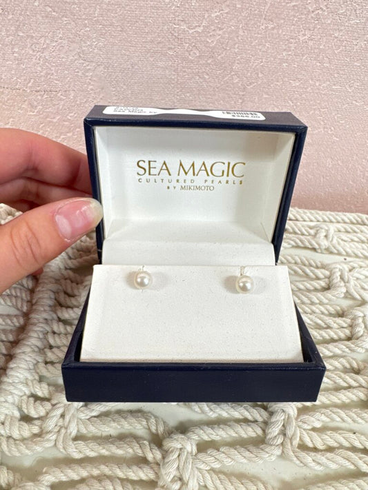 Sea Magic by Mikimoto Cultured Pearl Stud