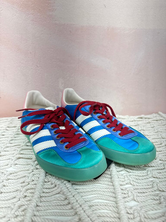Gucci x Adidas Rare Satin Colorblock Sneakers