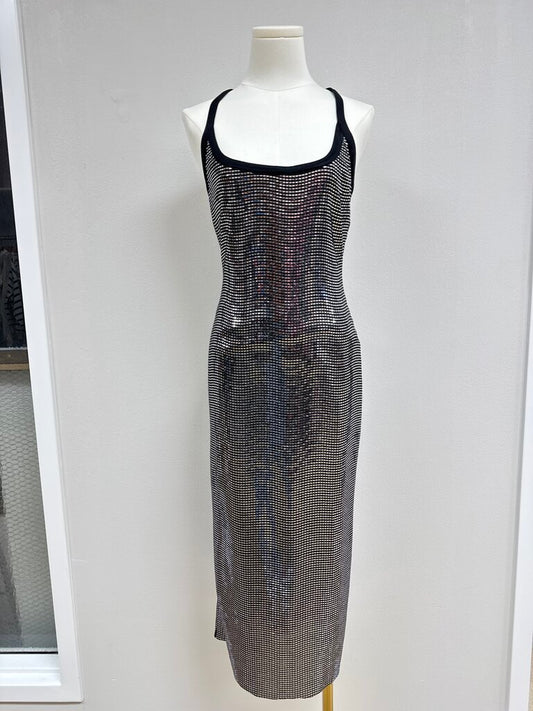 Auteur Silver Sequin Tank Dress NWT
