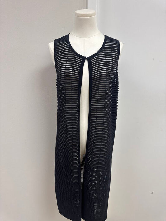Lafayette 148 Black Knit Long Cardigan