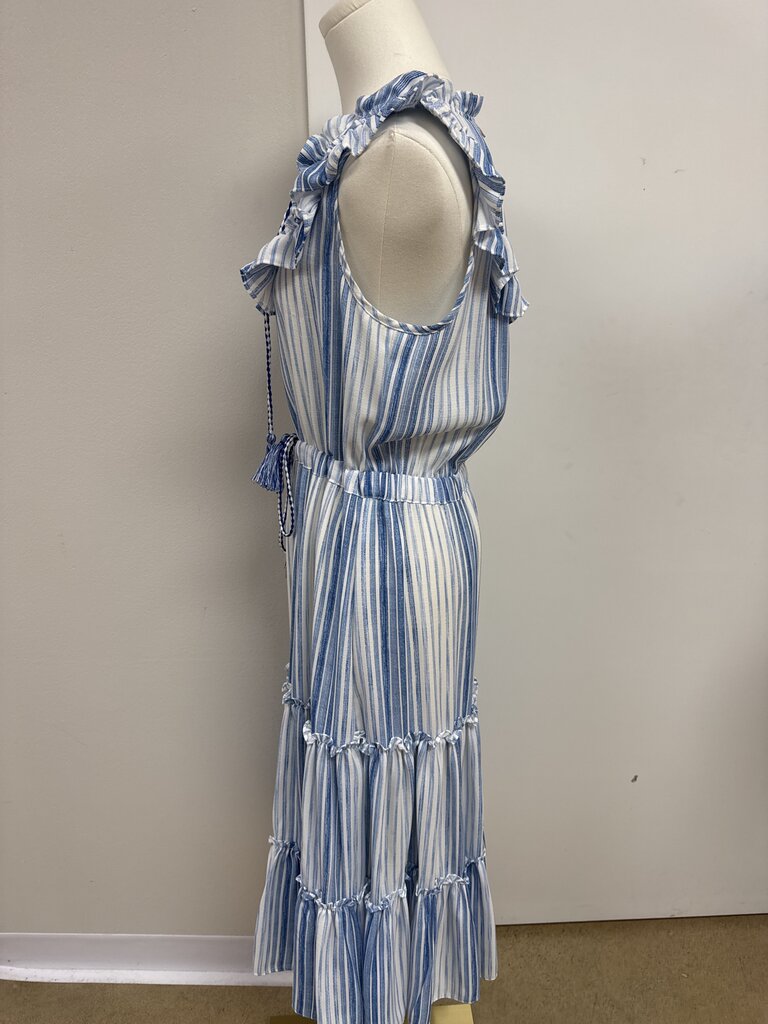 Misa Blue Striped Sundress