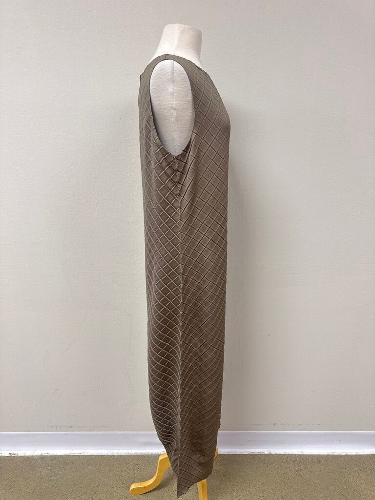 Lafayette 148 Taupe Knit Maxi Dress