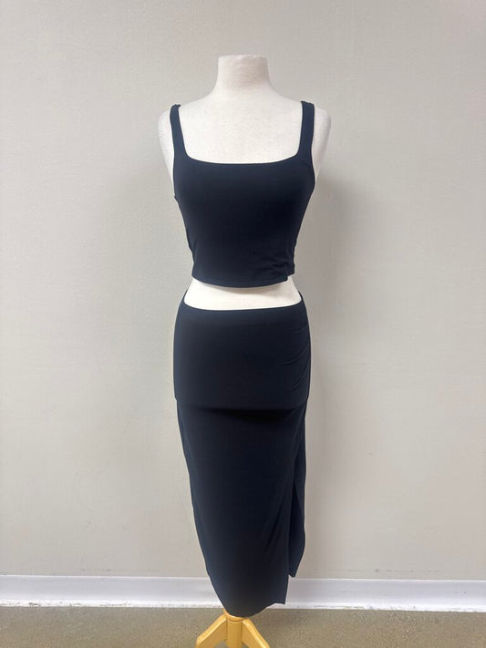Z Supply Black Two Piece Skirt Set