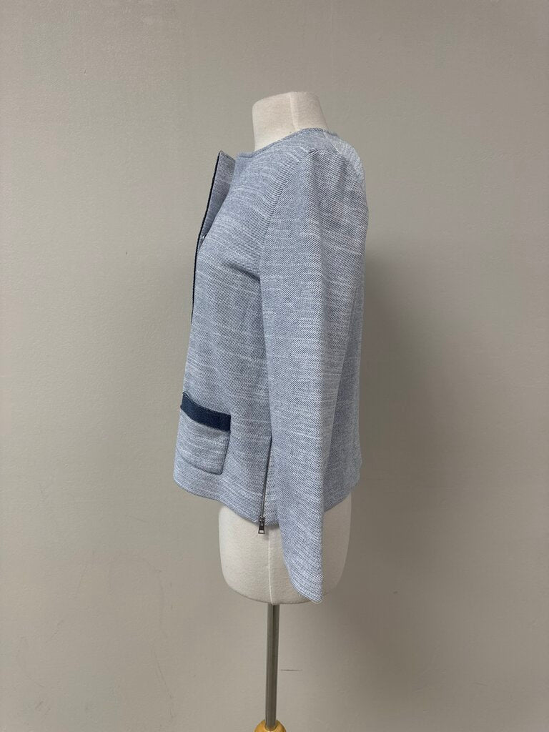 Amina Rubinacci Blue Knit Jacket