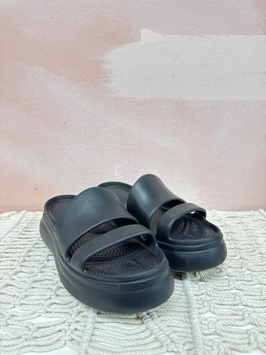 rag & bone Black Rubber Platform Slide