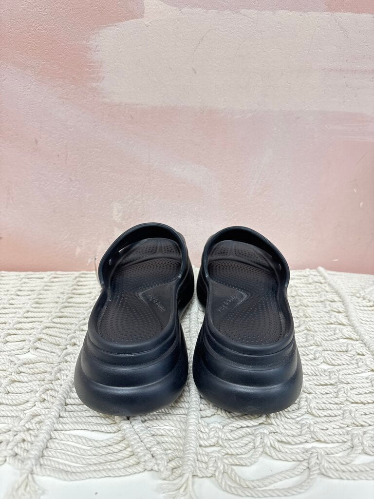 rag & bone Black Rubber Platform Slide