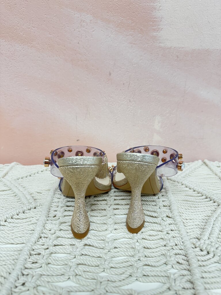 Sophia Webster Lucite and Crystal Heel