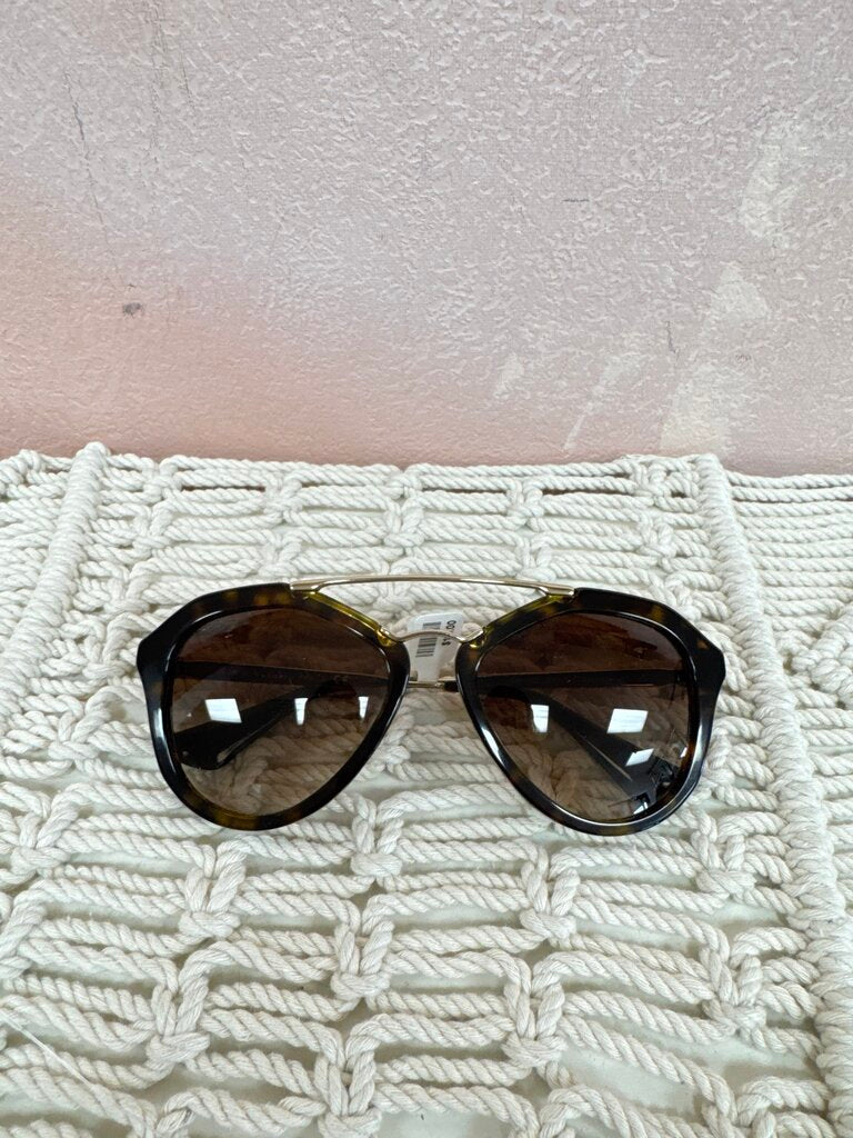 Prada Tortoise Aviator Sunglasses