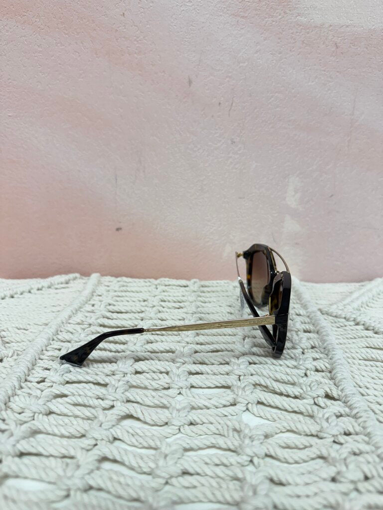 Prada Tortoise Aviator Sunglasses
